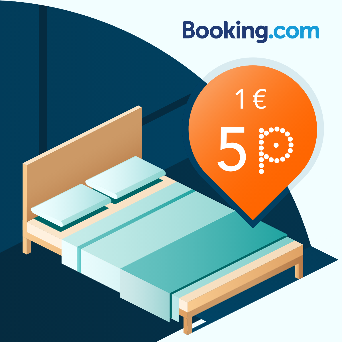 Book hoteks on Booking.com/pins and earn 5P/EUR! image