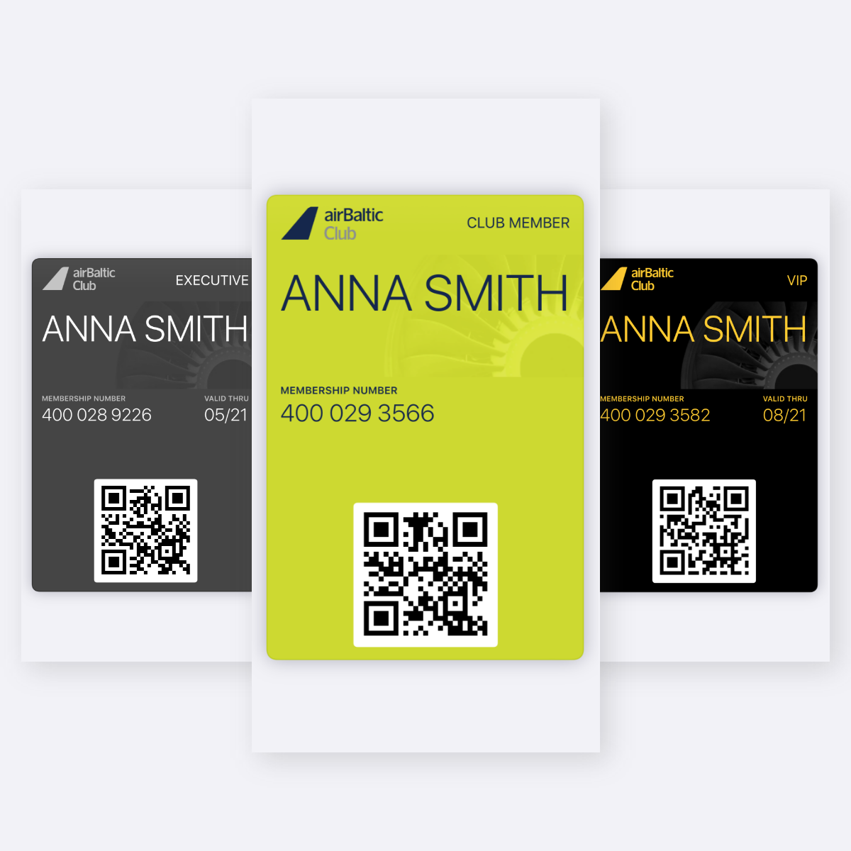 Download airBaltic Club digital  card image